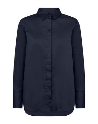 LR-Isla Solid 7 Skjorte - Winter Sky 